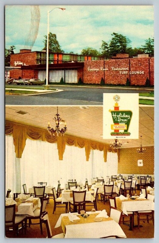 Vintage New York Postcard -  Holiday Inn Hotel   Saratoga Springs