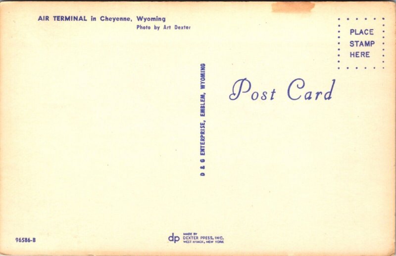 Postcard Air Terminal in Cheyenne, Wyoming