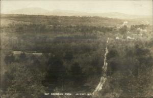 Jaffrey NH Birdseye View Road & Homes c1915 Real Photo Postcard