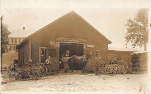 West Springfield MA Martineau Blacksmith Shoeing & Jobbing RPPC