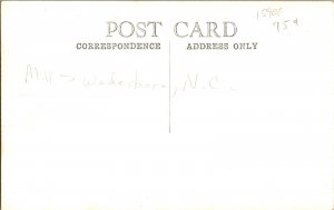 RPPC, View of Mill, Wadesboro NC Vintage Postcard K72