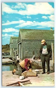 CHATHAM, Cape Cod, MA Massachusetts ~ Oyster River OYSTER HOUSES c1960s Postcard