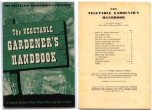 THE VEGETABLE GARDENER'S HANDBOOK, 1943