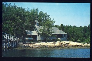 Boothbay Harbor, Maine/ME Postcard, All-Saints-by-Sea Chapel