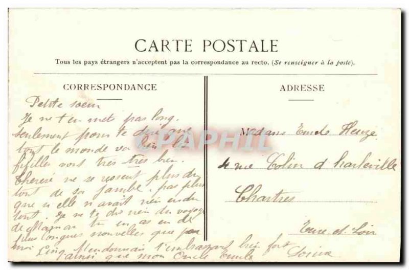 Old Postcard Bellevue Train Station