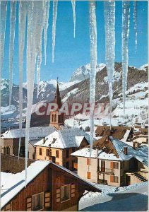 Modern Postcard Chatel alt 1200 2000 m picture on the Bell Tower