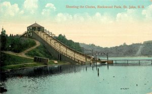 c1909 Postcard; St. John NB Canada Rockwood Amusement Park Shooting the Chutes