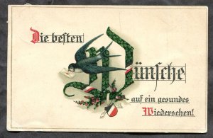 dc353 - GERMANY WW1 1916 Patriotic Greetings Postcard
