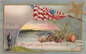 J73/ Patriotic Postcard c1910 Potomoc Soldier Civil War Memorial 414