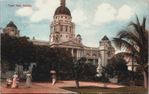 South Africa Town Hall Durban Vintage Postcard C108