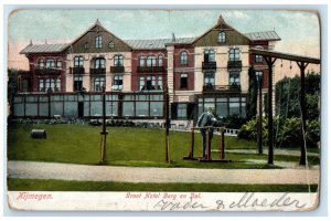 c1905 Big Hotel Mountain and Valley Nijmegen Netherlands Posted Antique Postcard