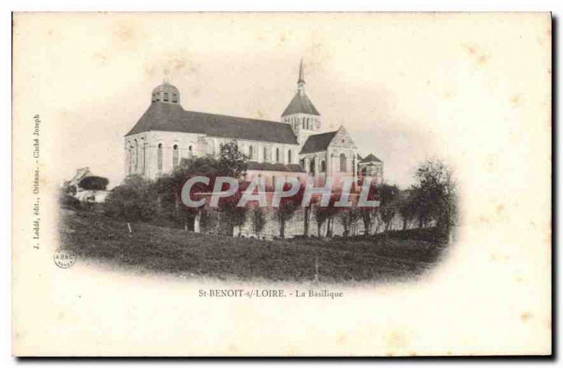 Old Postcard St Benoit Loire s Basilica