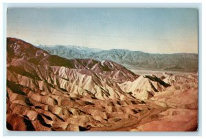 1949 Rocky Scene, Zabriskie Point Death Valley California CA Postcard 