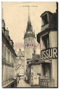 Old Postcard Auxerre L & # 39Horloge