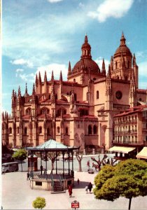 Spain Segovia Cathedral and General Franco Square