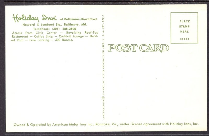 Holiday Inn,Baltimore,MD