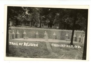 IN - Chesterfield. Camp Chesterfield, Trail of Religion  RPPC