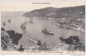 La Rade et l'Escadre , Villefranche, France, PU-1905