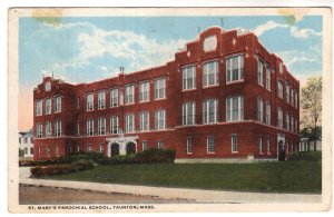 St Mary's Parochial School, Taunton, Massachusetts, Used 1918