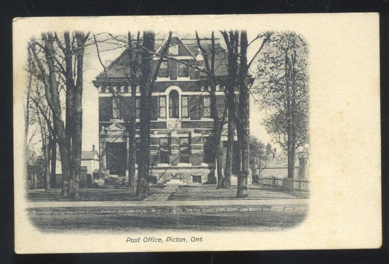 PICTON ONTARIO CANADA POST OFFICE ANTIQUE VINTAGE POSTCARD SEDALIA MISSOURI