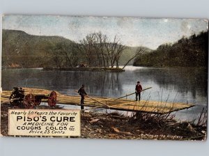 c1910 Piso’s Cure Medicine For Coughs Colds Advertising Postcard