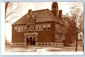 Spencer Iowa Postcard High School Building Exterior Scenic View c1905's Antique