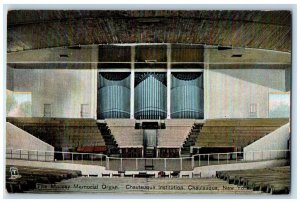 Chautauqua New York Postcard Massey Memorial Organ Chautauqua Institution c1910