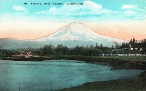 Vintage Postcard 1910's Mount Rainier Tacoma Washington WA Pacific Novelty Co.