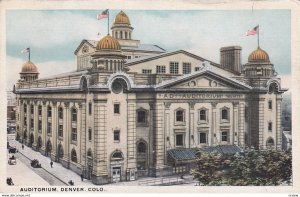 DENVER, Colorado, 1900-1910's; Auditorium