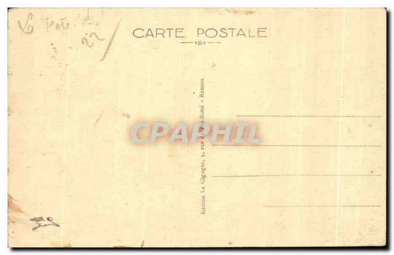 Old Postcard Perros Guirec La Cote Rocky