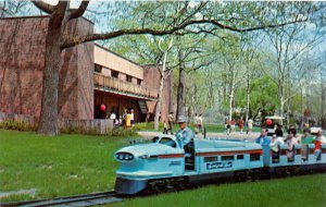 H22/ St Louis Missouri Postcard Chrome Miniature Railroad Forest Park Zoo