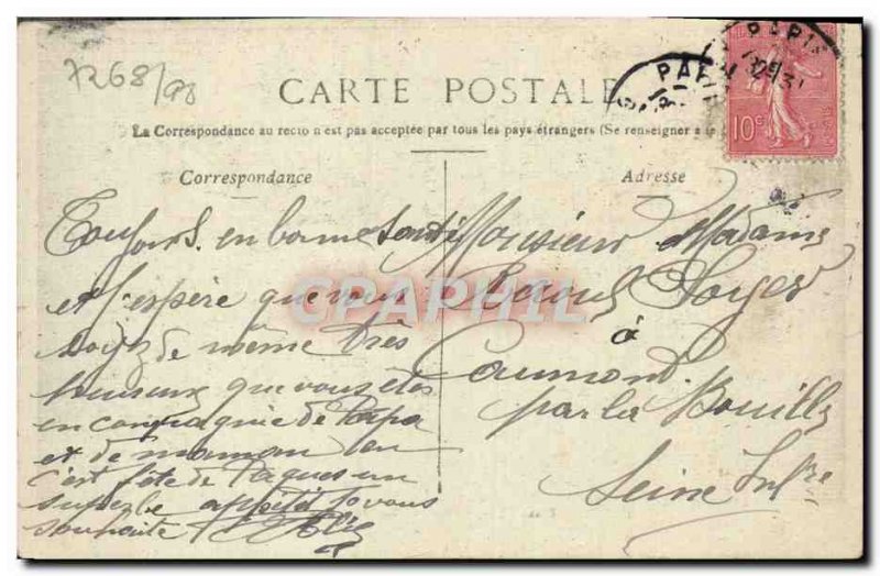 Old Postcard Paris Banque De France