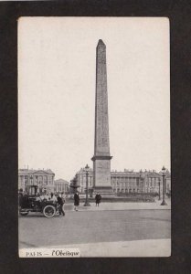 France Paris L'Obelisque Monument Carte Postale Postcard PC