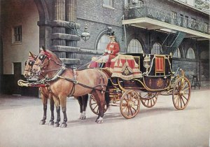 Royal Mews Buckingham Palace Tuck Postcard State Landau