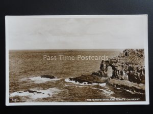 Antrim Giants Eyeglass & Giants Causeway - Old RP Postcard by S.P.Co