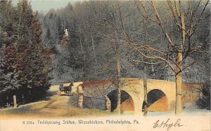 Teddyscung Statue, Wissahickon  Philadelphia, Pennsylvania PA