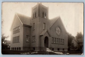 Brookings South Dakota SD Postcard RPPC Photo UP Church Exterior View c1910's