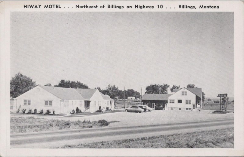 Postcard Hiway Motel Northeast Billings Montana MT