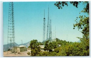 MT. WILSON SKYLINE PARK, California CA ~ Television Towers  c1950s  Postcard