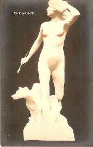 The Hunt Fine Art (sculpture) postcard 