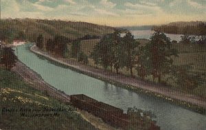 Postcard Canal & River Doubleday Hill Williamsport MD