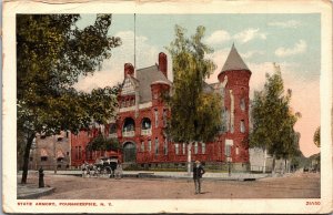 Postcard NY Poughkeepsie State Armory