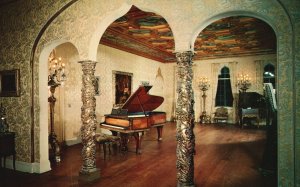 Vintage Postcard Ringling Residence Ballroom Ceiling Paintings Sarasota Florida