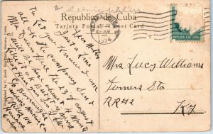 1924 Cuban Landscape Havana Cuba Postcard