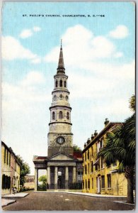 Saint Philip's Church Charleston South Carolina SC Parish Pathway Postcard