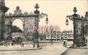 Old Postcard Nancy Place Stanislas Jean Lamour Grids