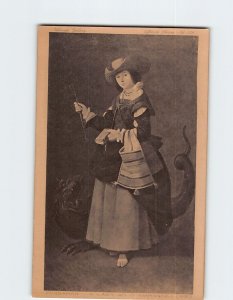 Postcard A Lady As S. Margaret By Zurbaran