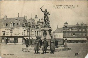 CPA NOGENT-le-ROTROU-La Statue de Général St-Pol (28657)