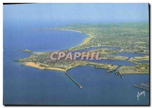Postcard Moderne Saint Malo walled town Ramparts Port Jersey Embarcadere The ...
