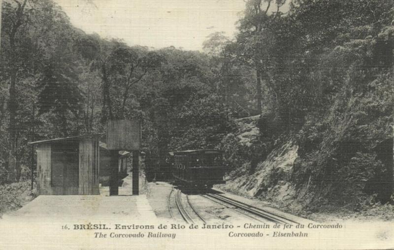 brazil, RIO DE JANEIRO, Chemin de Fer du Corcovado, Railway Train (1920) Stamps